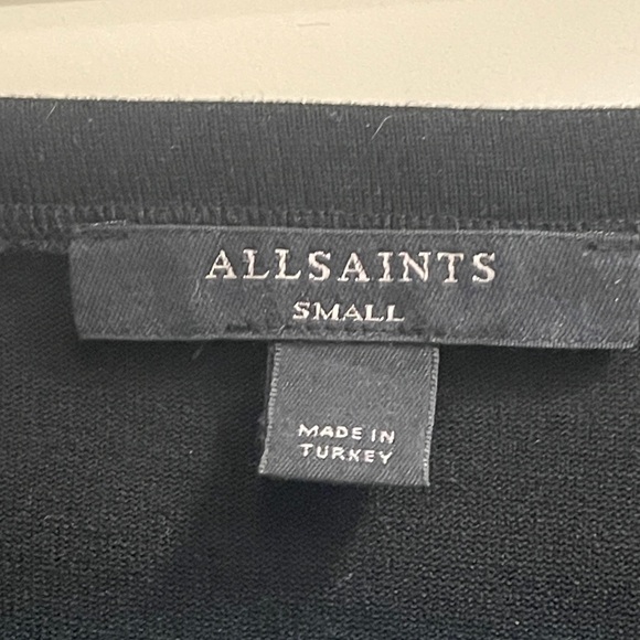 All Saints Rita Long Sleeve Boatneck T-shirt - Picture 4 of 4